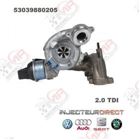Turbo Passat Tiguan Golf A3 2.0 L 110-140 cv 53039880205 53039880132 Kkk Tête relief
